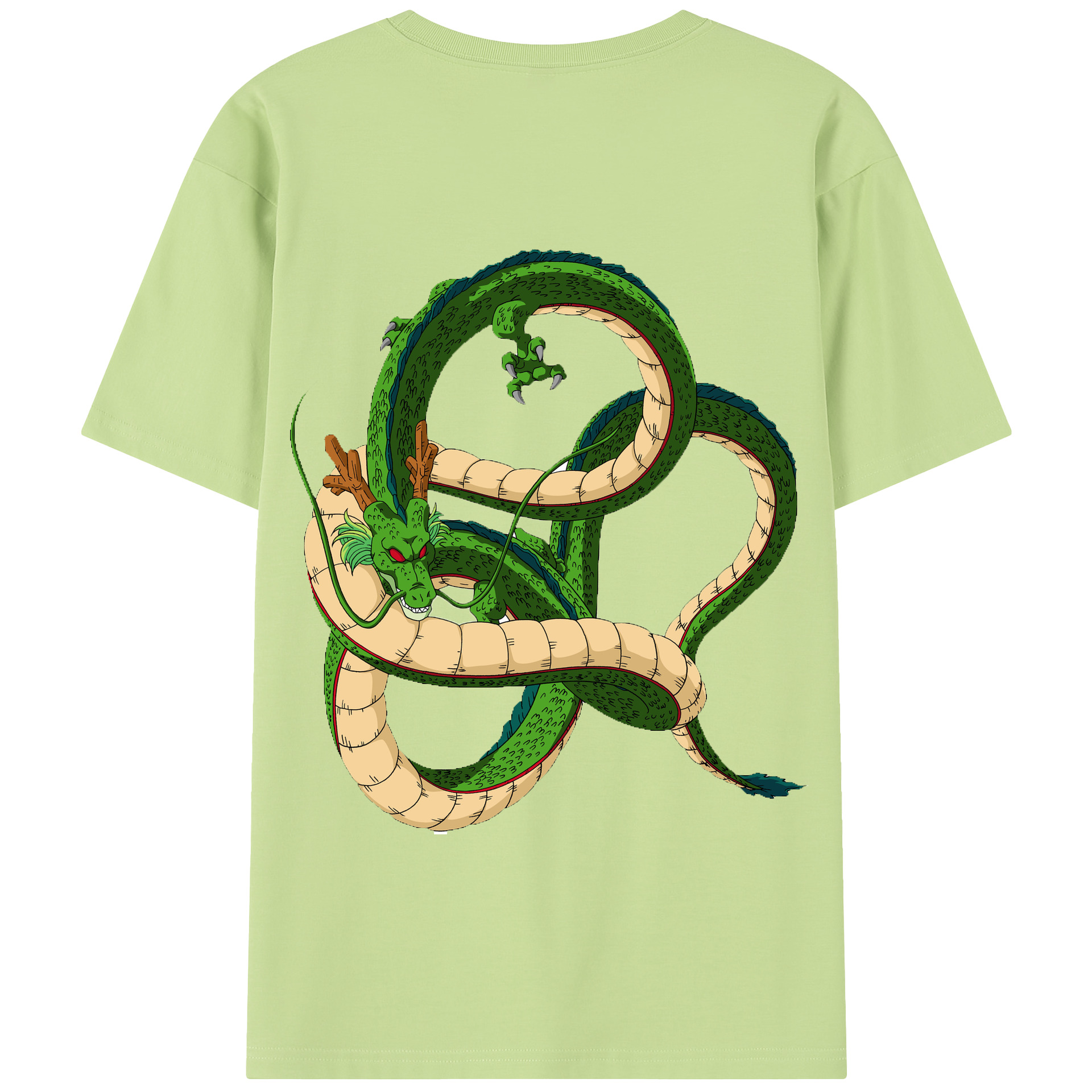 （画像用） ドラゴンボール 神龍 シェンロン DRAGON BALL Shenron 綿100％半袖Tシャツ（背面プリント）